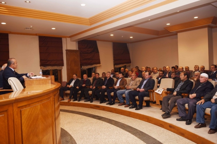 Taşköprü Belediye Başkanı Hüseyin Arslan, Mahalle Muhtarlarını Ve Stk Temsilcilerini Bilgilendirdi