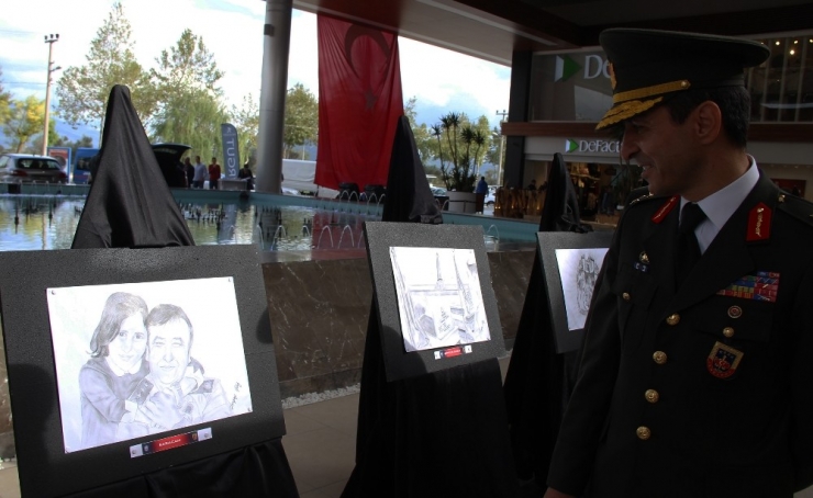 Muğla İl Jandarma Komutanlığı’ndan 29 Ekim Anısına Karakalem Ve Ahşap Oyma Sergisi