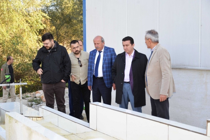 Başkan Bakıcı Söğüt Atık Su Arıtma Tesisi’nde İncelemelerde Bulundu