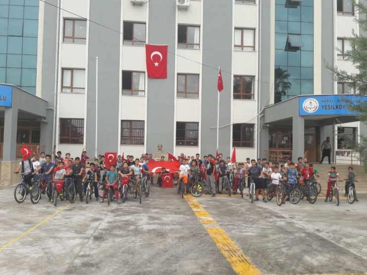 Dörtyol’da İzci Öğrencilerden Cumhuriyet Bayramı Bisiklet Turu