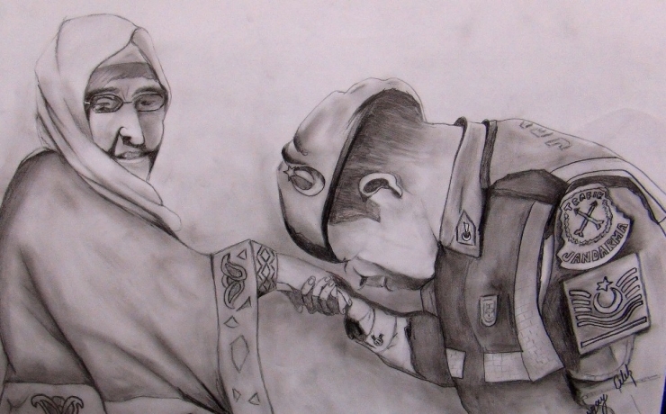 Muğla İl Jandarma Komutanlığı’ndan 29 Ekim Anısına Karakalem Ve Ahşap Oyma Sergisi