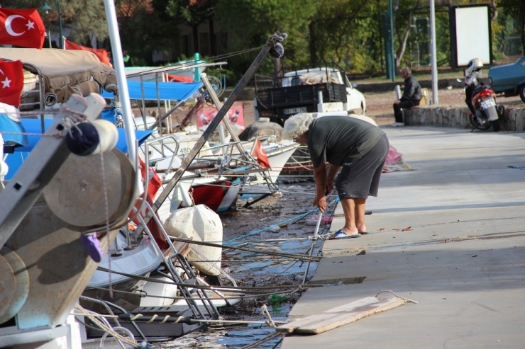 Balık Ağlarıyla Denizden Çöp Topladılar