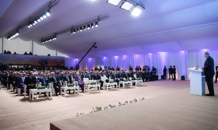 Cumhurbaşkanı Erdoğan, “Bakü-tiflis-kars Demiryolu” Hattının Açılışına Katıldı