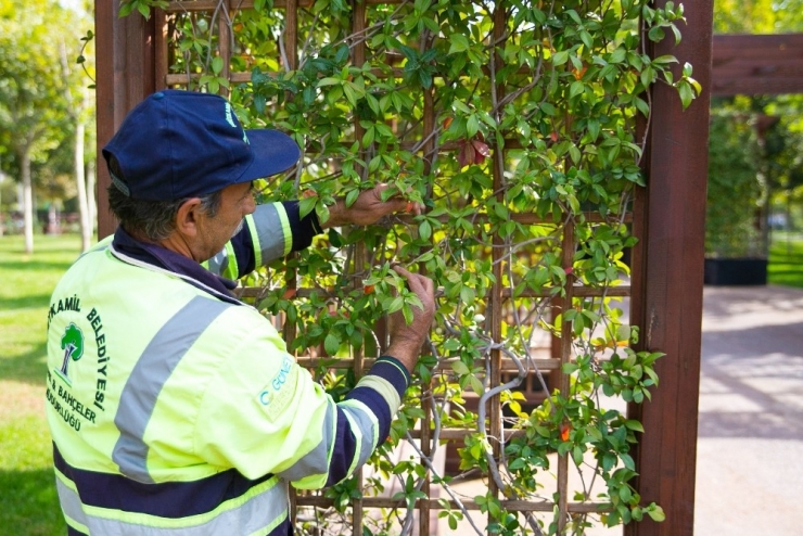 Gaziantep’teki Parklar Kışa Hazırlanıyor