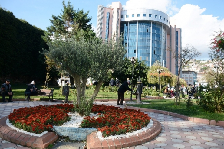 Sabri Yalım Parkına Binlerce Çiçek