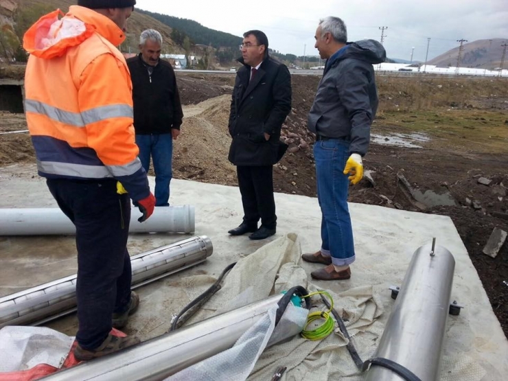 Sarıkamış’ta, İçme Suyu Çalışmaları Sürüyor