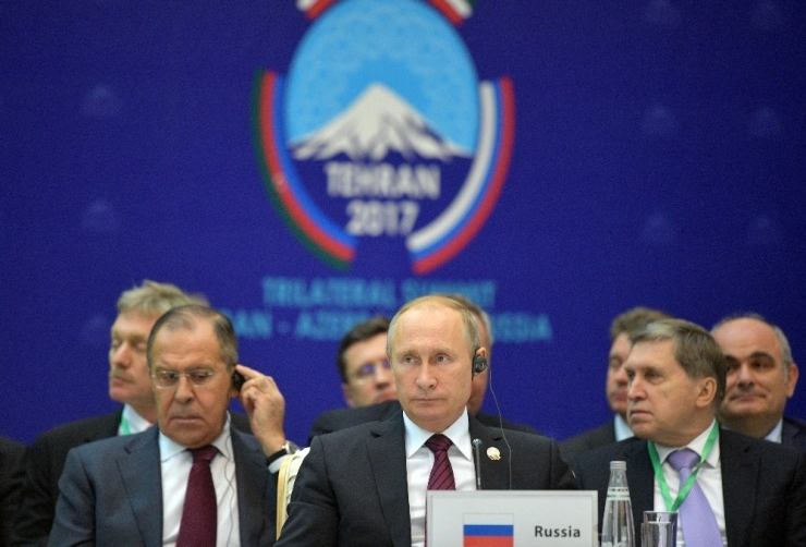 İran, Rusya Ve Azerbaycan Liderlerinden Üçlü Zirve