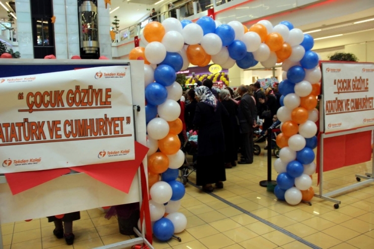 Tekden Anaokulu Öğrencilerinden ’Çocuk Gözüyle Atatürk Ve Cumhuriyet’ Sergisi