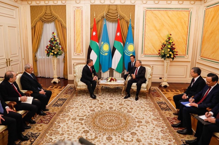 Ürdün Kralı Abdullah, Kazakistan Devlet Başkanı Nazarbayev İle Görüştü