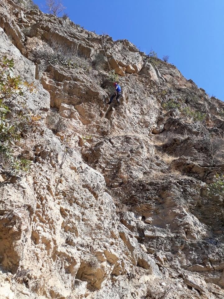 Batman’da Kayalıklarda Mahsur Kalan Keçi Kurtarıldı