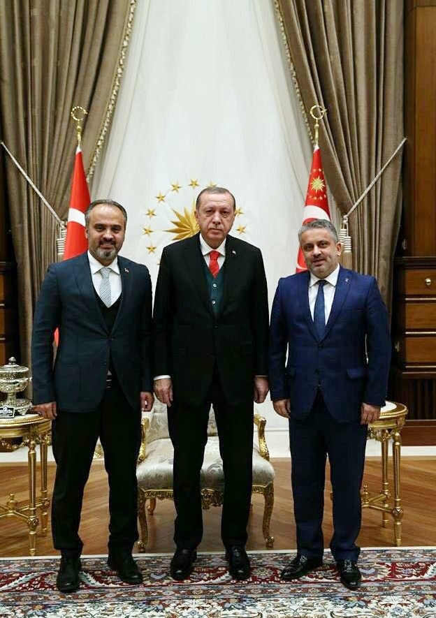 Bursa Belediye Başkanlarının Cumhurbaşkanı Ziyaret Fotoğrafı Yayınlandı