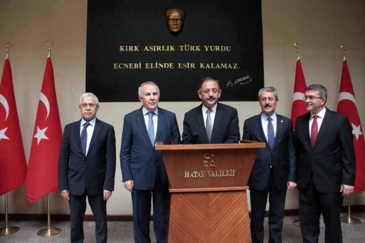 Bakan Özhaseki Hatay’da