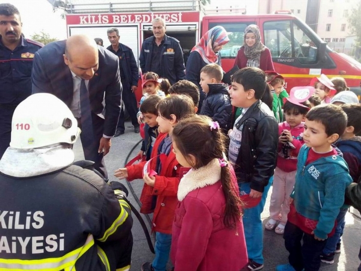 Ana Okulu Öğrencilerine Yangın Eğitimi