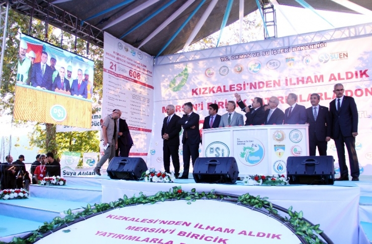 Bakan Eroğlu Ve Bakan Elvan, Mersin’de 21 Tesisin Temelini Attı