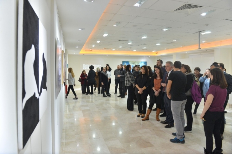 Saü’de Resim Bölümü Sergisi Sanatseverlerle Buluştu