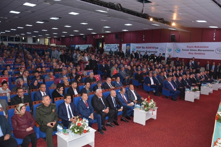 Orman Ve Su İşleri Bakanı Eroğlu Konya’da 466 Milyon Liralık Tesisin Temelini Attı