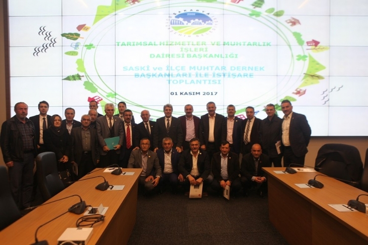 Büyükşehir Ve Saski Bürokratları Muhtarlarla Bir Araya Geldi