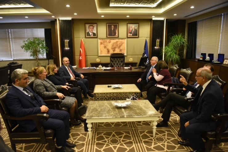 Başkan Aktaş’ın Fransız Konukları