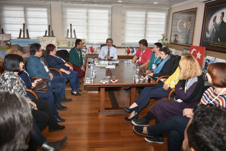 Değişim Programı İçin 4 Ülkeden Gelen Eğitimciler Alıcık’ı Ziyaret Etti