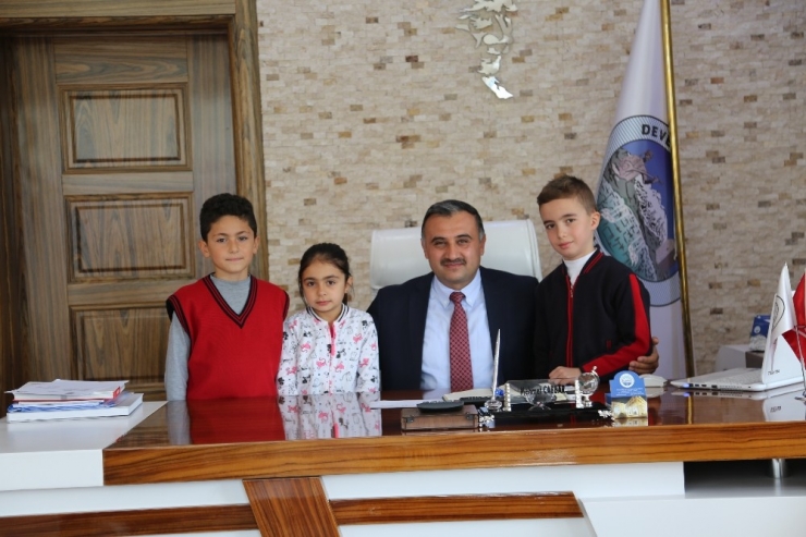 Seyrani İlkokulundan Başkan Cabbar’a Ziyaret