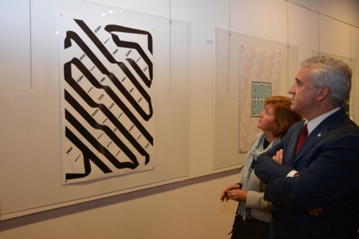 "Kaligrafi Ve Tipografi Yunus Emre Sergisi" Açıldı