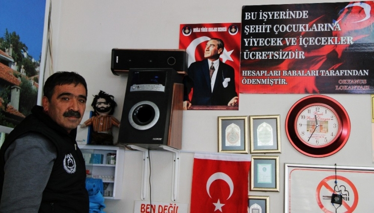 Bu Lokantada Şehit Çocuklarından Para Alınmıyor