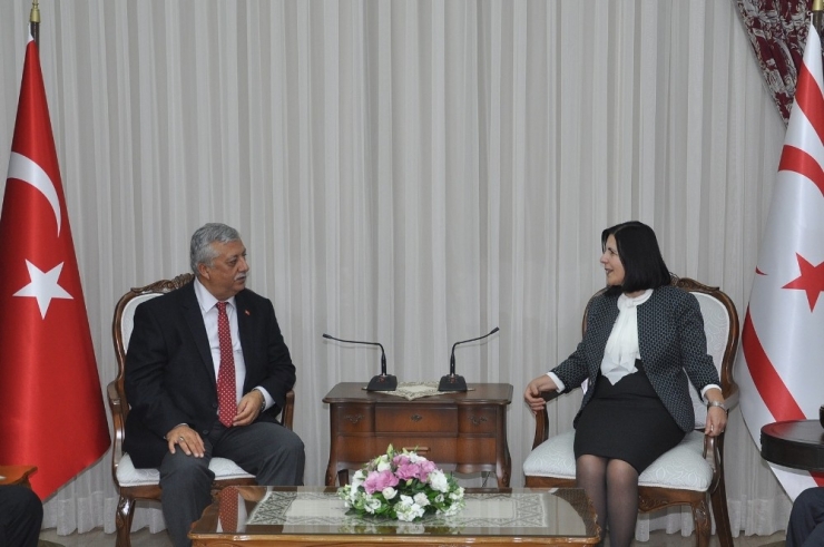 Kktc Meclis Başkanı Siber, Rtük Yetkililerini Kabul Etti