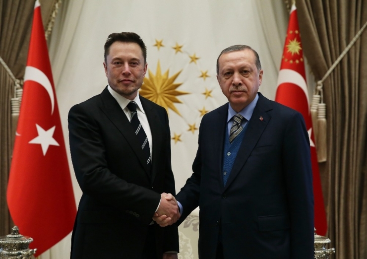 Cumhurbaşkanı Erdoğan, Space X Şirketinin Kurucusu Elon Musk’u Kabul Etti