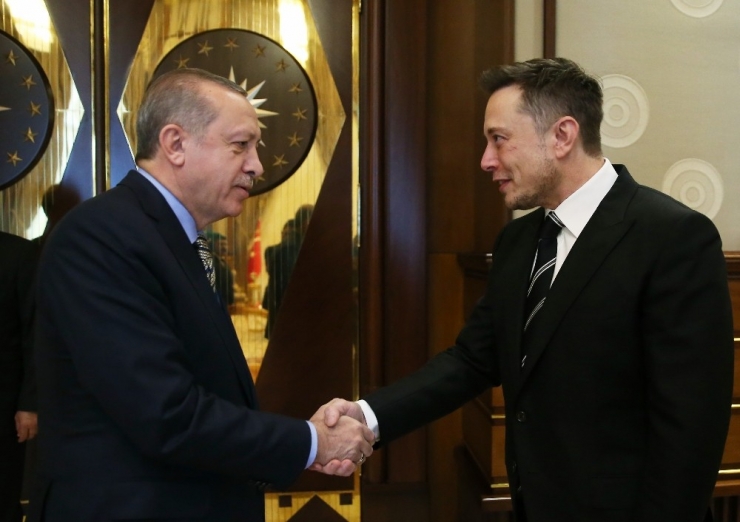 Cumhurbaşkanı Erdoğan, Space X Şirketinin Kurucusu Elon Musk’u Kabul Etti