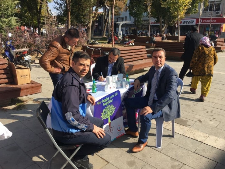 Kula’da Organ Bağışı İçin Stant Açıldı