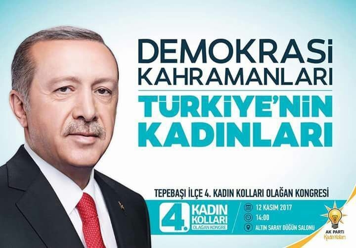 Ak Parti Tepebaşı Kadın Kolları 4’üncü Olağan Kongresi Pazar Günü Yapılacak