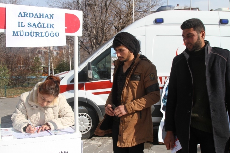 Ardahan’da Organ Bağışı Standı Açıldı