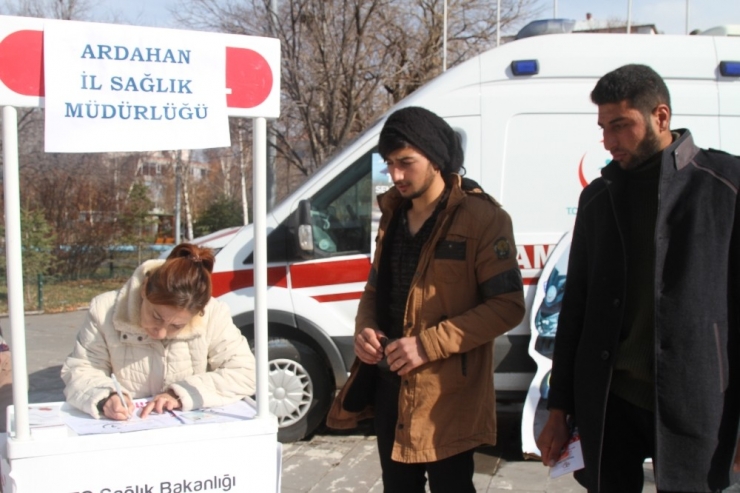 Ardahan’da Organ Bağışı Standı Açıldı