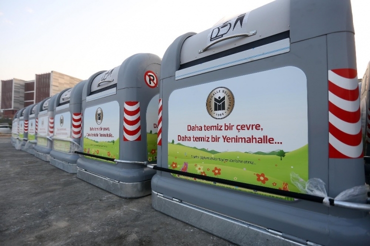 Son Sistem Çöp Konteynerleri Yenimahalle’de Yerlerini Alıyor