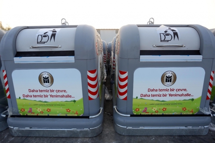 Son Sistem Çöp Konteynerleri Yenimahalle’de Yerlerini Alıyor