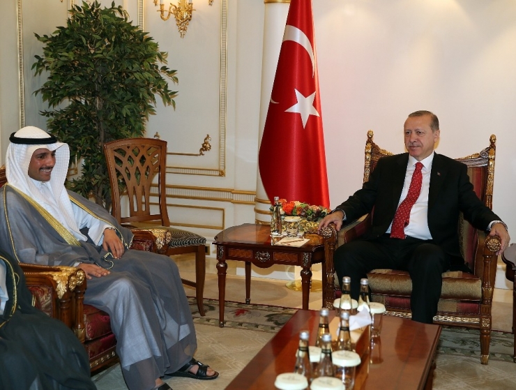 Cumhurbaşkanı Erdoğan, Kuveyt Ulusal Meclis Başkanı Ghanim’i Kabul Etti