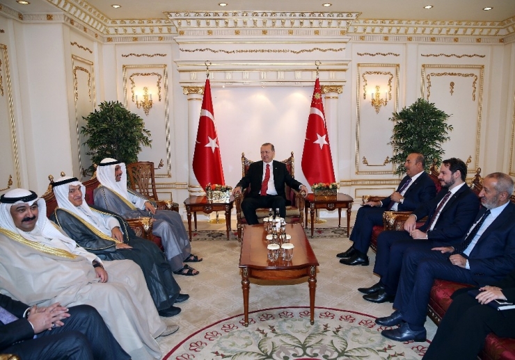 Cumhurbaşkanı Erdoğan, Kuveyt Ulusal Meclis Başkanı Ghanim’i Kabul Etti