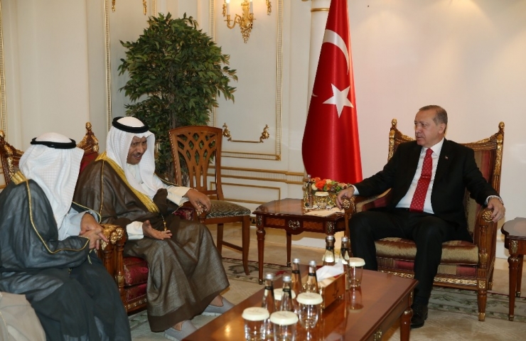 Cumhurbaşkanı Erdoğan, Kuveyt Başbakanı El Sabah’ı Kabul Etti