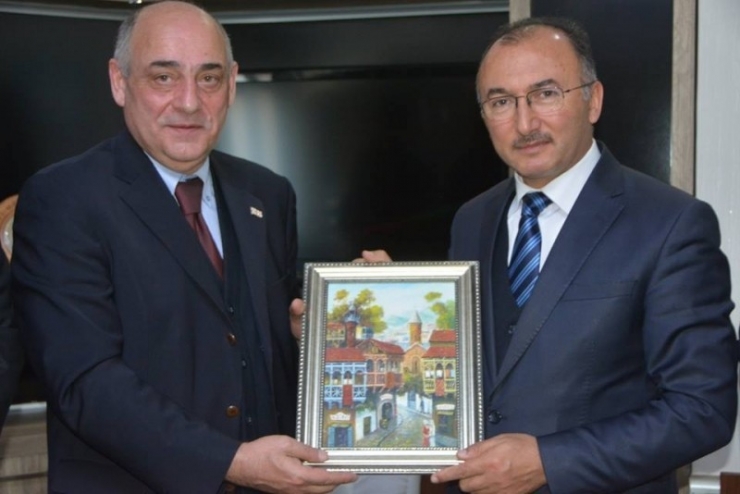 Gürcistan’ın Trabzon Başkonsolosu Mikatsadze’den, Başkan Köksoy’a Ziyaret