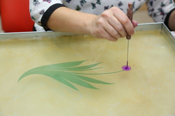 Odunpazarı’nda Ebru Kursu