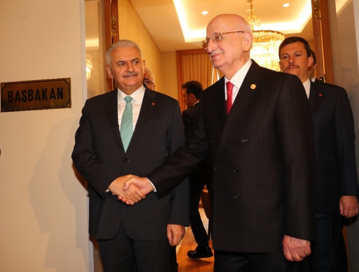 Meclis Başkanı Kahraman’ın Başbakan Yıldırım’a Yaptığı Ziyaret Sona Erdi