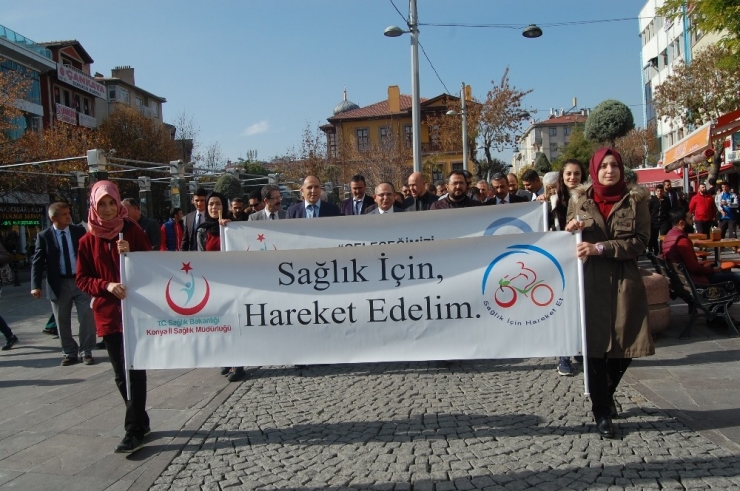 Konya’da Dünya Diyabet Ve Koah Günü Yürüyüşü Gerçekleşti