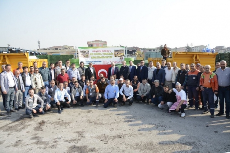 Başkan Baran İşçilerle Balık Yedi