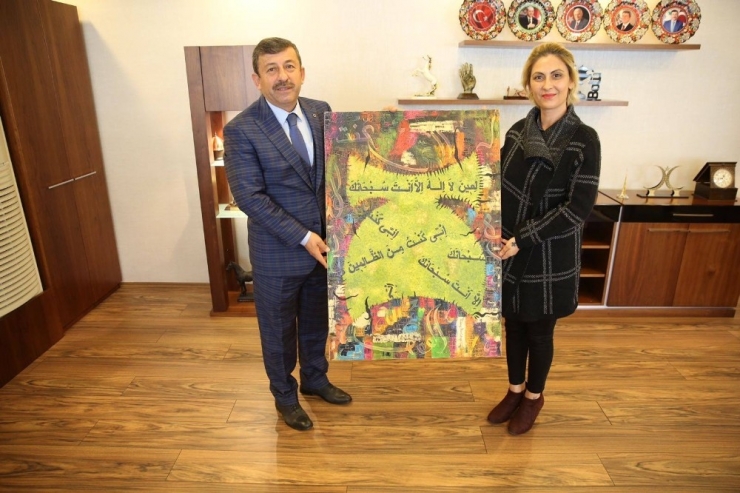 Ressam Demirtaş, Başkan Karabacak’ı Ziyaret Etti