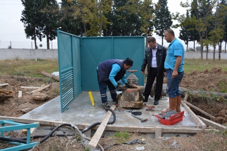 Ilıca İçme Suyu Tesisine Bakım Çalışması
