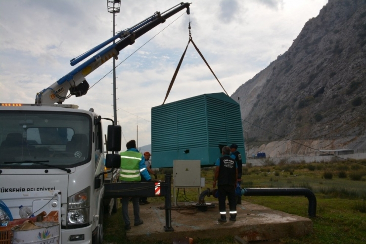 Ilıca İçme Suyu Tesisine Bakım Çalışması