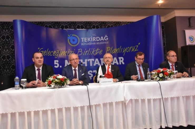 Tekirdağ Muhtarlar Çalıştayı Kemal Kılıçdaroğlu’nun Katılımı İle Gerçekleşti