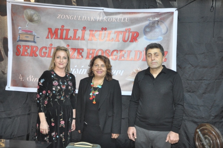 İlkokulda “Milli Kültür” Sergisi Açıldı