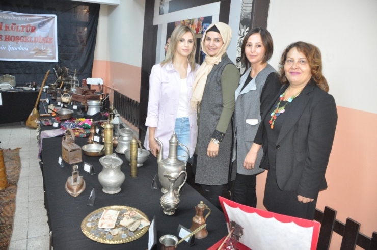 İlkokulda “Milli Kültür” Sergisi Açıldı