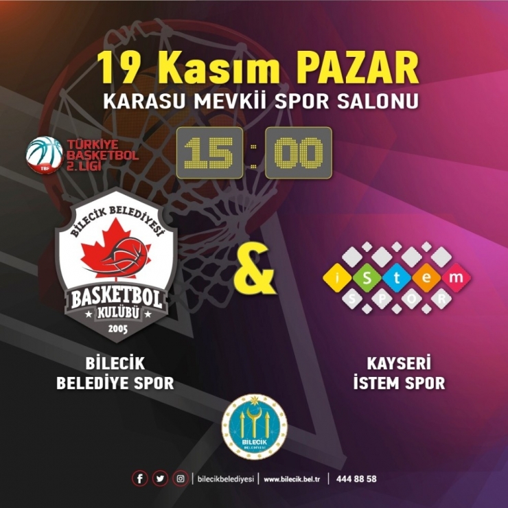 Bilecik Belediyespor Basketbol Takımı Bu Hafta Kayseri İstemspor İle Karşılaşacak